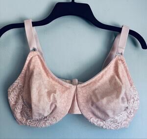 Olga Unlined Bra 38DD Pink Casual Comfort Everyday
